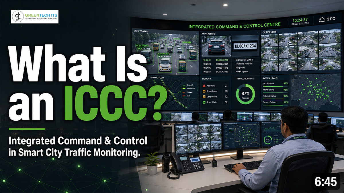 What is ICCC in Smart City Traffic Monitoring?